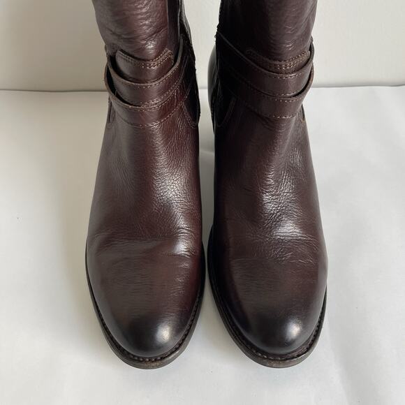 Frye Women's Ankle Boots in Dark Brown - Picture 3 of 12